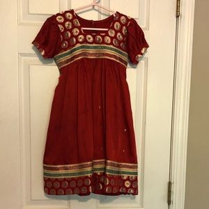 2 piece little girl afghani dress